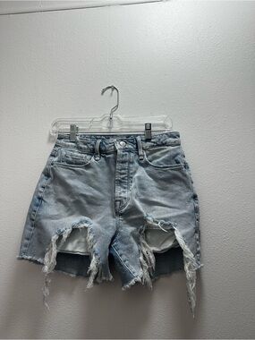 Good American Distressed Shorts
